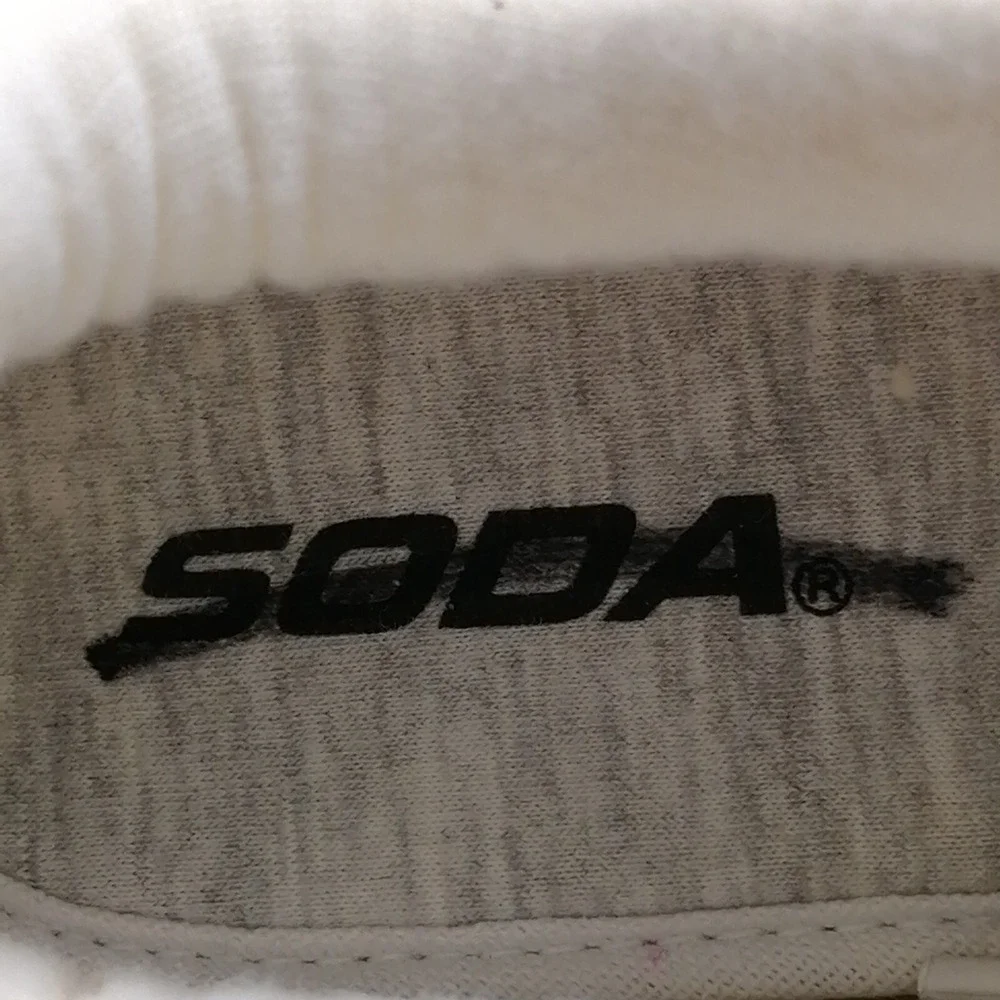 Soda Shoes Womens White 9 Platform Sneaker Faux Leather Walking Comfort‎